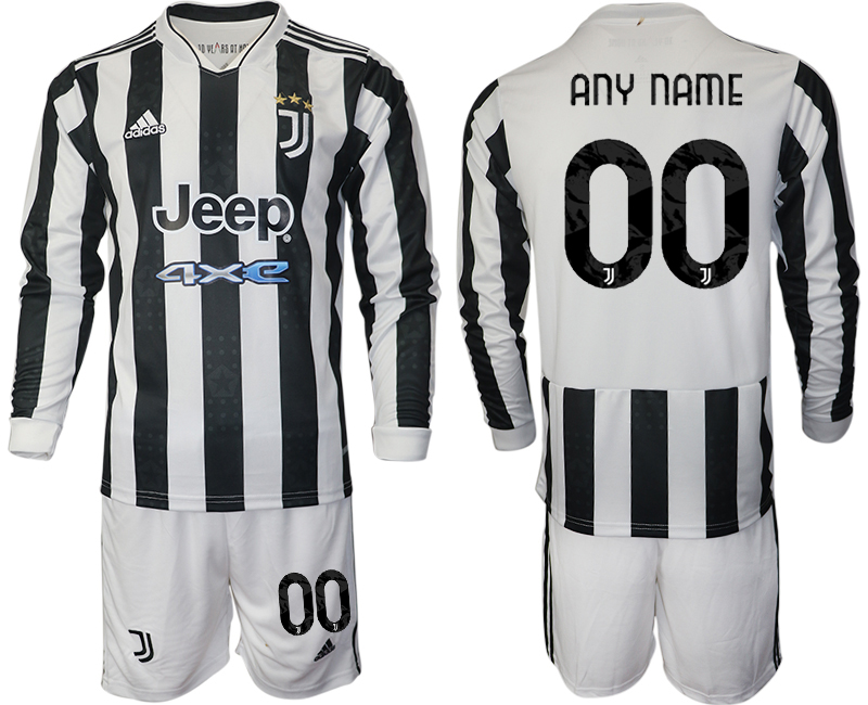 Juventus home long sleeves any name&number 2021/22 Soccer Kit